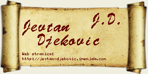Jevtan Đeković vizit kartica
